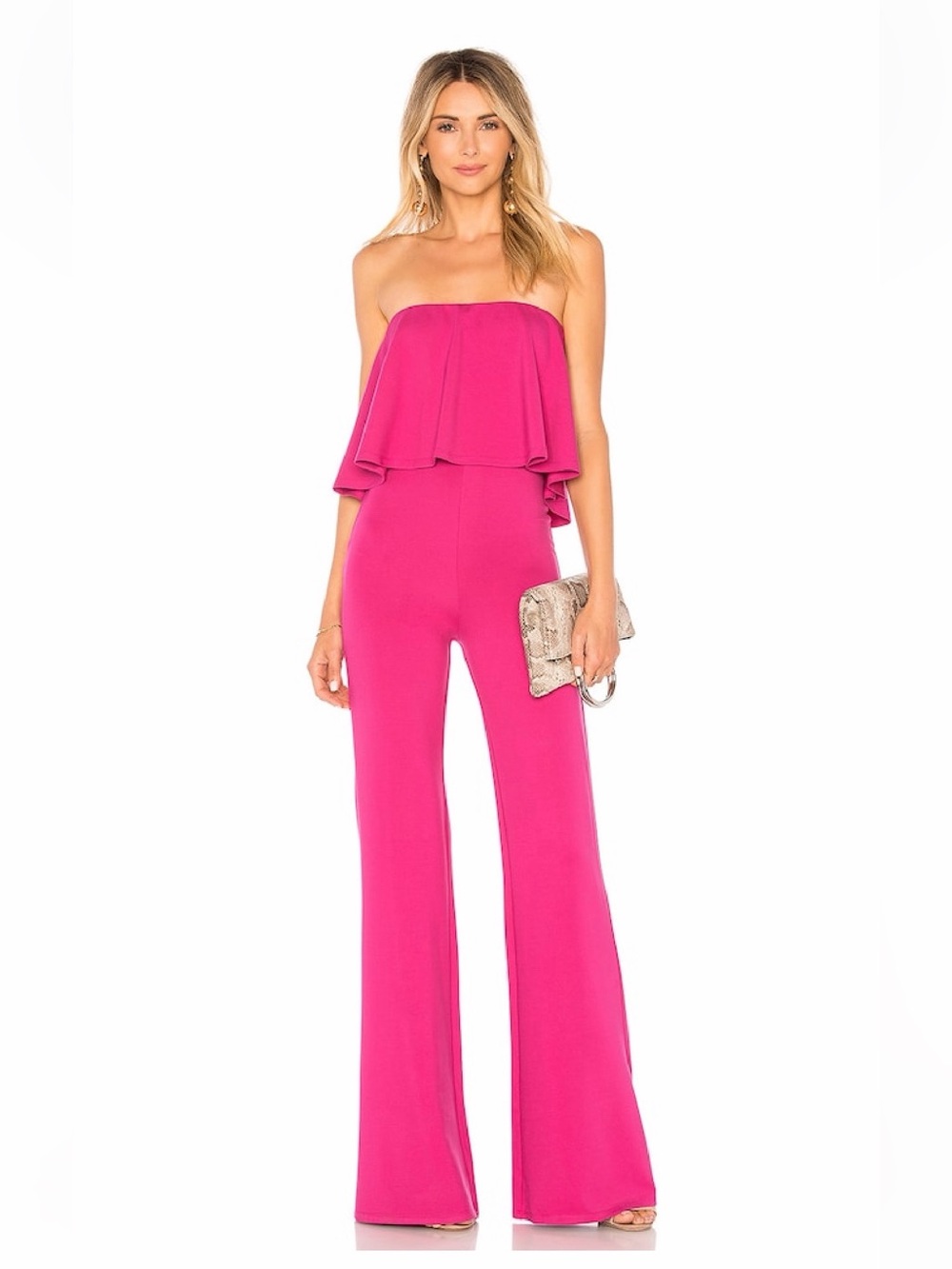Lovers & Friends Pink Magenta NIKKI JUMPSUIT Size Medium‎